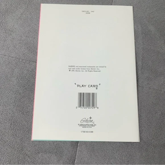 Vintage Barbie Paper Doll Birthday Card Cutout Outfits 1991 by Gibson Cards - Picture 4 of 11